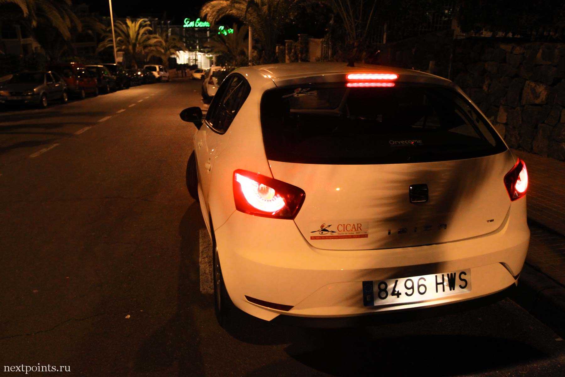 Seat Ibiza в Лас Америкас, Тенерифе