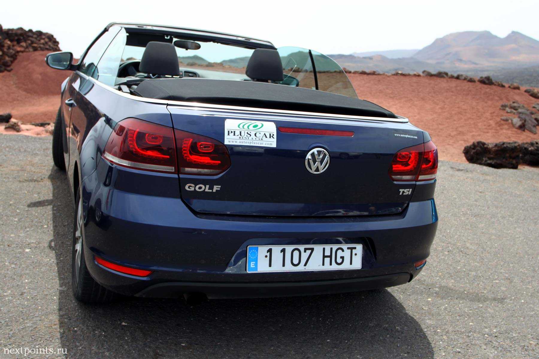 Volvo на Лансароте. Парковка Национального парка Timanfaya. Plus Car.
