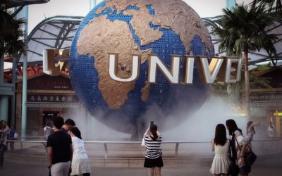 Лазерное шоу, Мерлион и Universal Studios на Сентозе